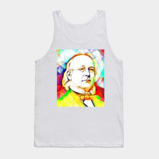 Horace Greeley Colourful Portrait | Horace Greeley Artwork 12 Tank Top